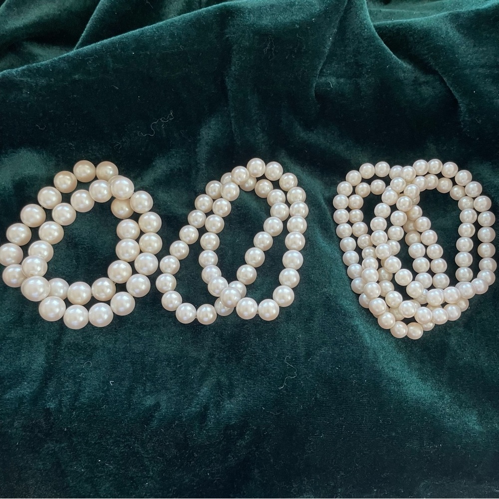 Vintage Faux Pearl Bracelet Bundle
